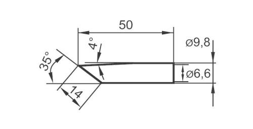 ERSA 0832GDLF/SB Yedek havya ucu - Tip GD LF