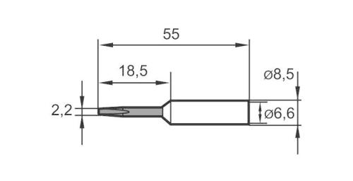 ERSA 0832KDLF/SB Yedek havya ucu - Tip KD LF