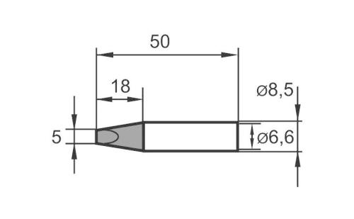 ERSA 0832VDLF/SB Yedek havya ucu - Tip VD LF