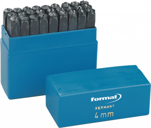 FORMAT 97210004 Harf takımı A-Z 4 mm plastik kutuda