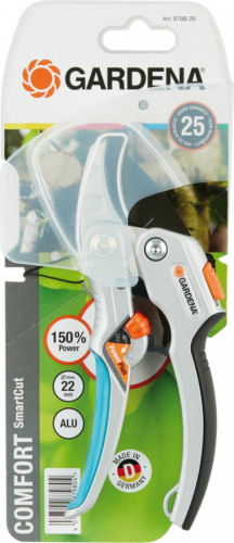 GARDENA 8798-20 Budama Makası Mandallı SmartCut Max 22 mm kesme