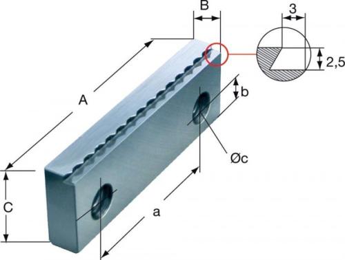 RÖHM 166661 Pençe çene seti mengene için 92mm