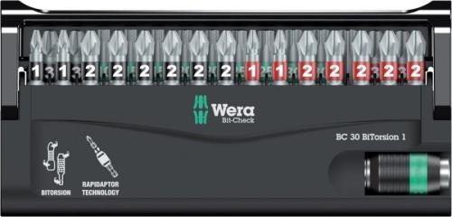 WERA 05057430001 Bits Set 30 Parça BiTorsion 1